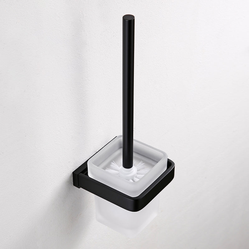 Black Bathroom Accessories Hardware Set with Towel Bar and Bath Shelf