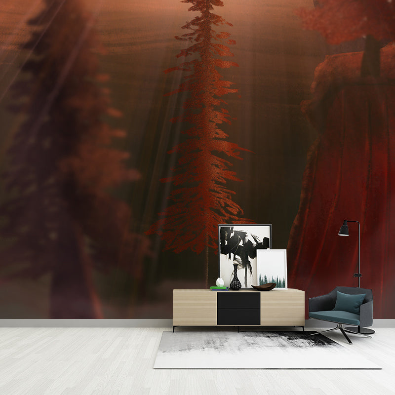 Dreamland Illustration Mural Wallpaper Environment Friendly Living Room Wall Mural