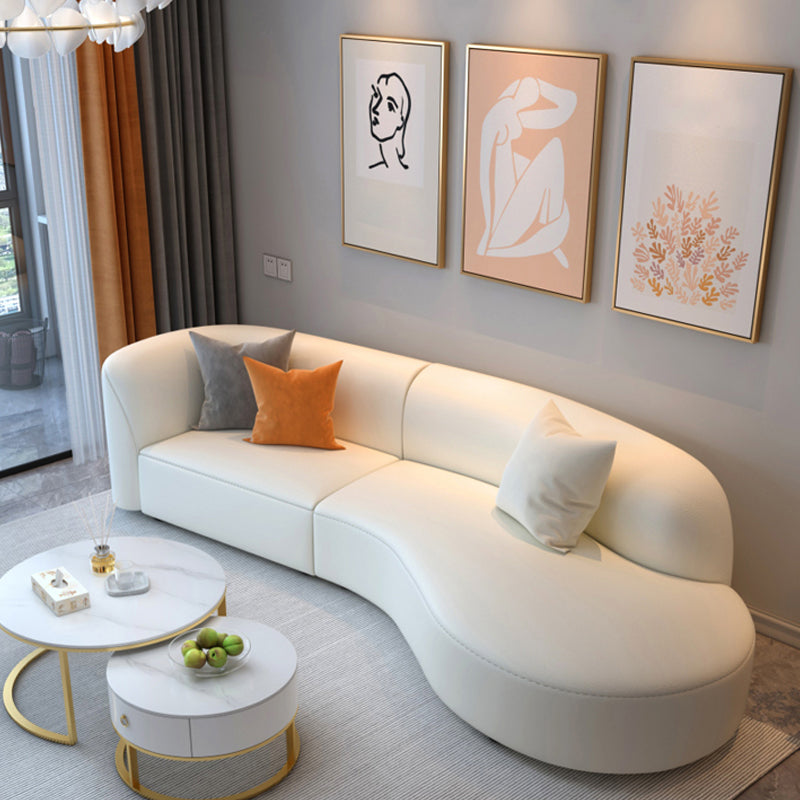 Wooden Sectional Stain-Resistant Sectional Sofa for Living Room