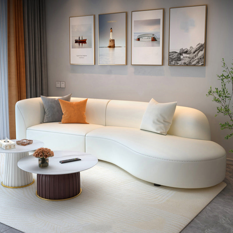 Wooden Sectional Stain-Resistant Sectional Sofa for Living Room