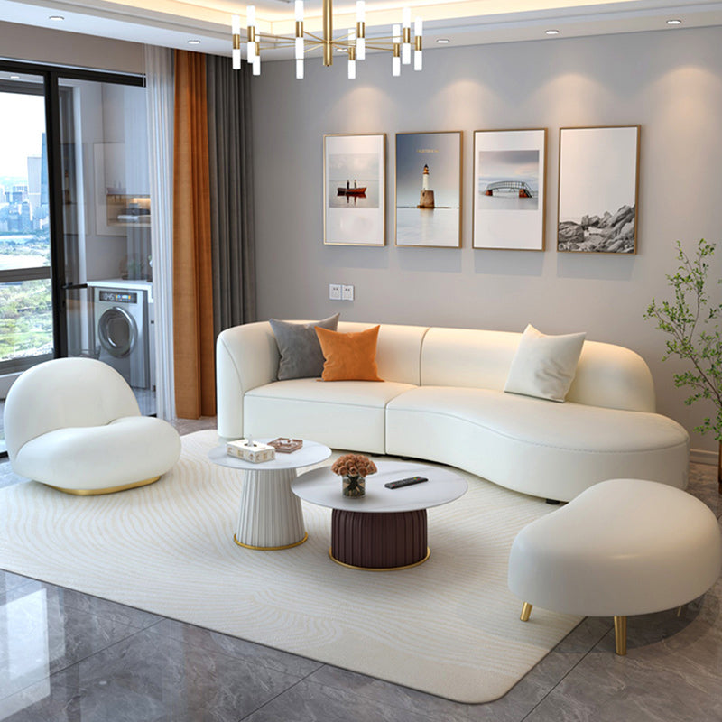 Wooden Sectional Stain-Resistant Sectional Sofa for Living Room