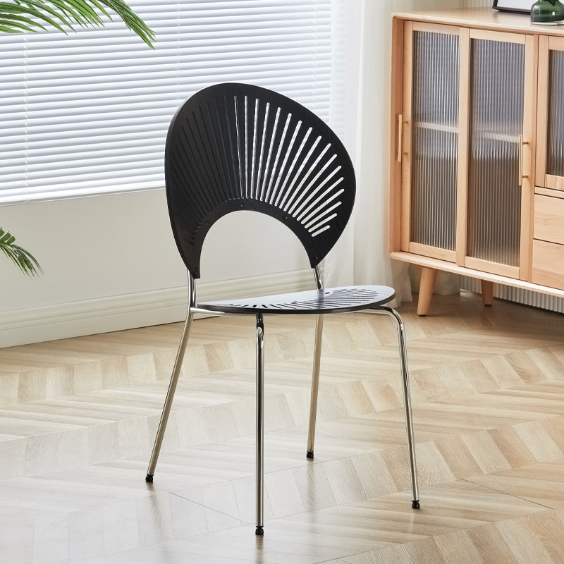 Stacking Outdoors Dining Chairs Modern Solid Wood Patio Dining Chair