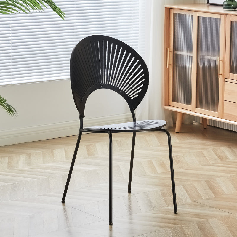 Stacking Outdoors Dining Chairs Modern Solid Wood Patio Dining Chair