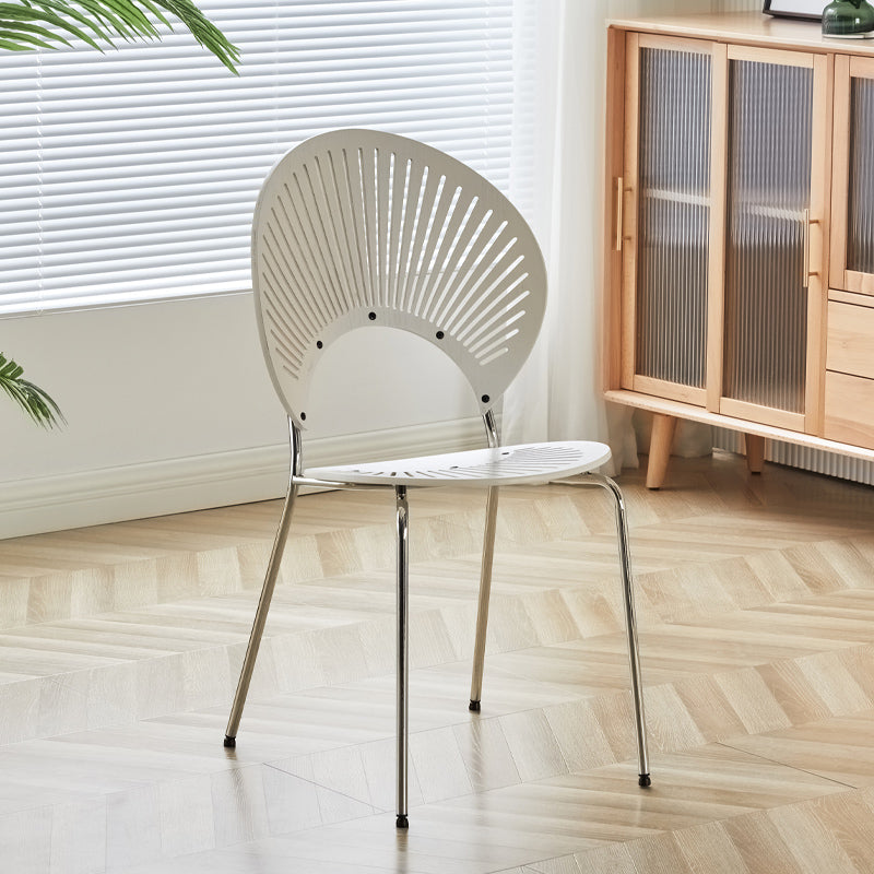 Stacking Outdoors Dining Chairs Modern Solid Wood Patio Dining Chair