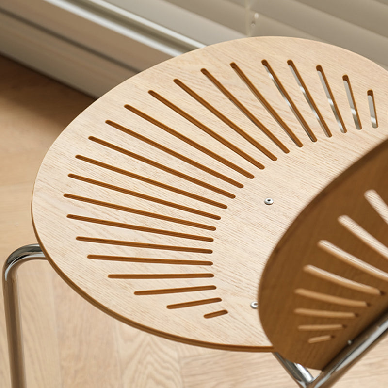 Stacking Outdoors Dining Chairs Modern Solid Wood Patio Dining Chair