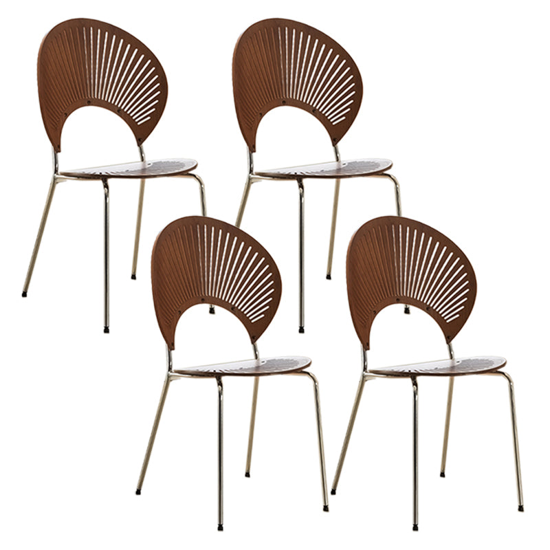 Stacking Outdoors Dining Chairs Modern Solid Wood Patio Dining Chair