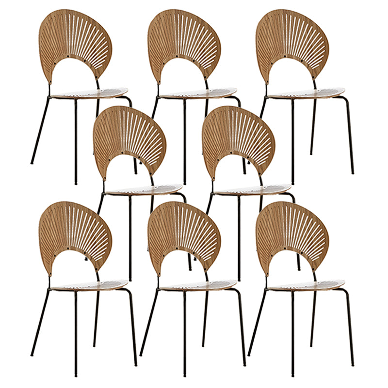 Stacking Outdoors Dining Chairs Modern Solid Wood Patio Dining Chair