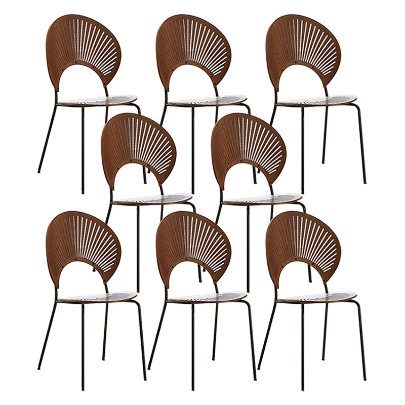 Stacking Outdoors Dining Chairs Modern Solid Wood Patio Dining Chair