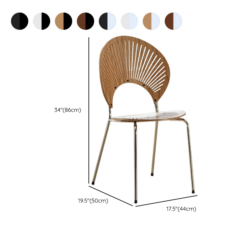 Stacking Outdoors Dining Chairs Modern Solid Wood Patio Dining Chair