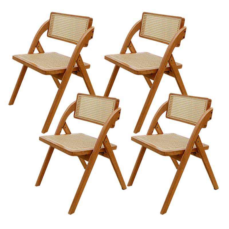 Folding Outdoors Modern Rattan Dining Chairs Patio Dining Chair