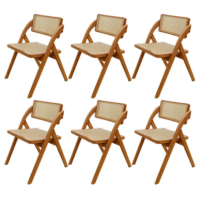 Folding Outdoors Modern Rattan Dining Chairs Patio Dining Chair