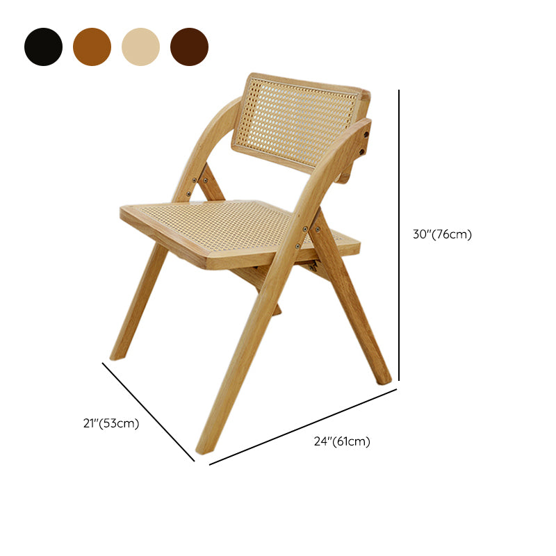Folding Outdoors Modern Rattan Dining Chairs Patio Dining Chair