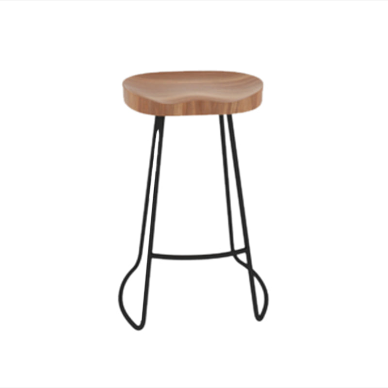 Industrial Rectangle Bar Table Set 1/4 Pcs Metal and Solid Wood Bar Table and Stools