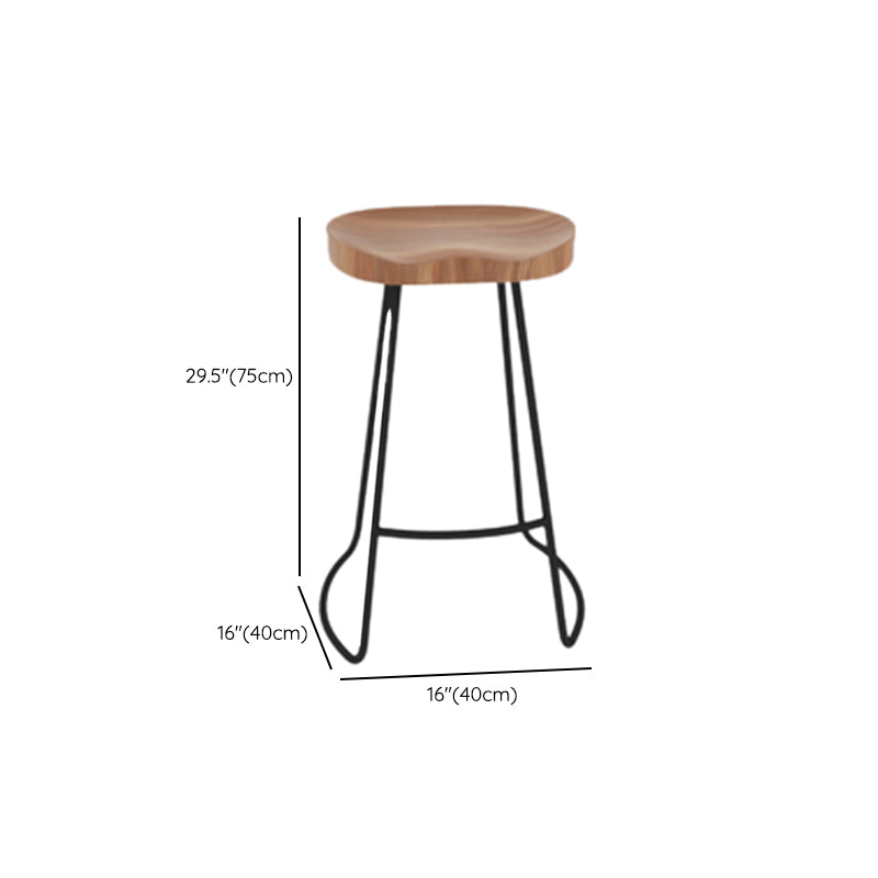 Industrial Rectangle Bar Table Set 1/4 Pcs Metal and Solid Wood Bar Table and Stools