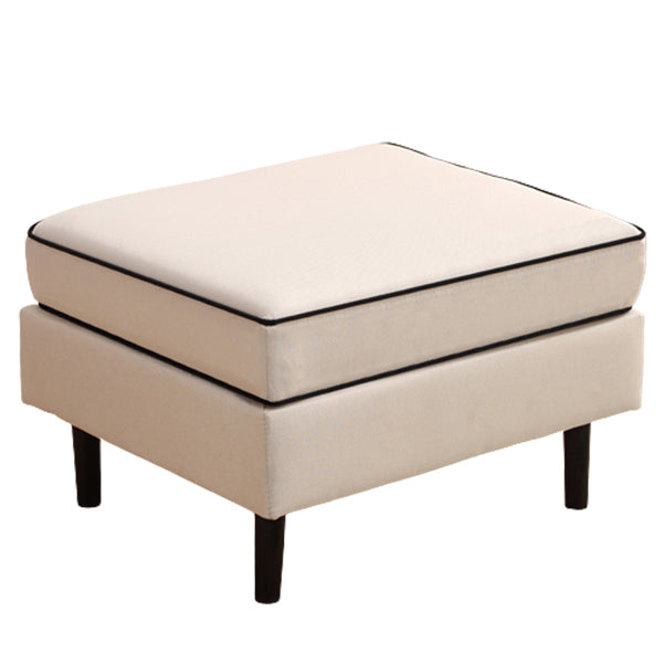 Modern Cushioned Chaise Lounge One Armed Chaise with Recessed Arms for Living Room
