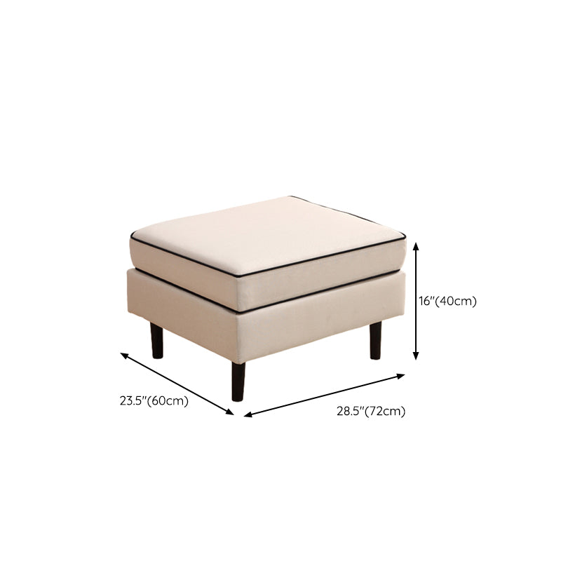 Modern Cushioned Chaise Lounge One Armed Chaise with Recessed Arms for Living Room
