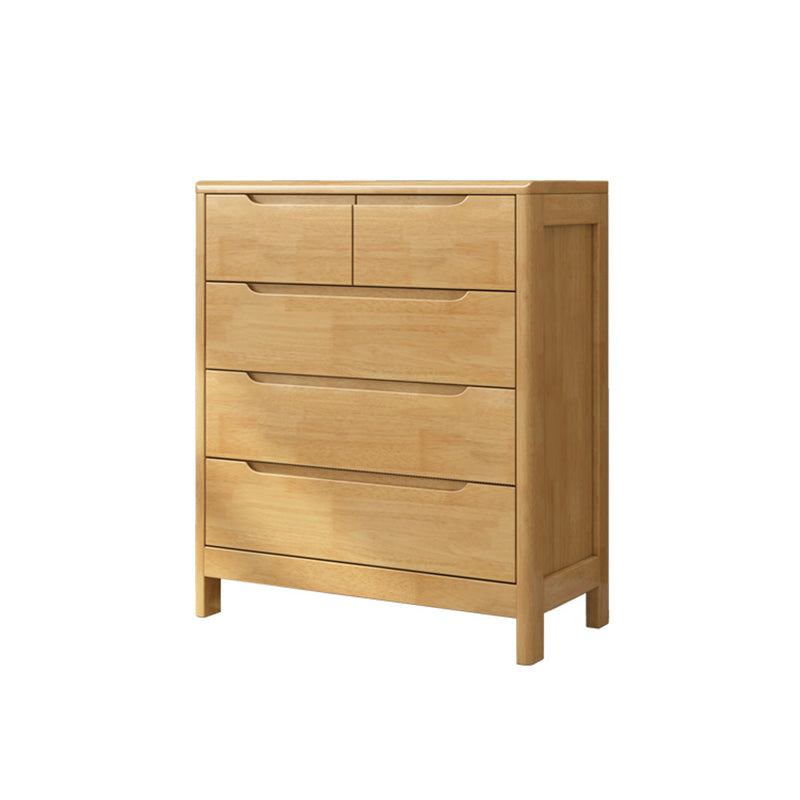 Contemporary Dresser Solid Wood Storage Chest Dresser with Drawers