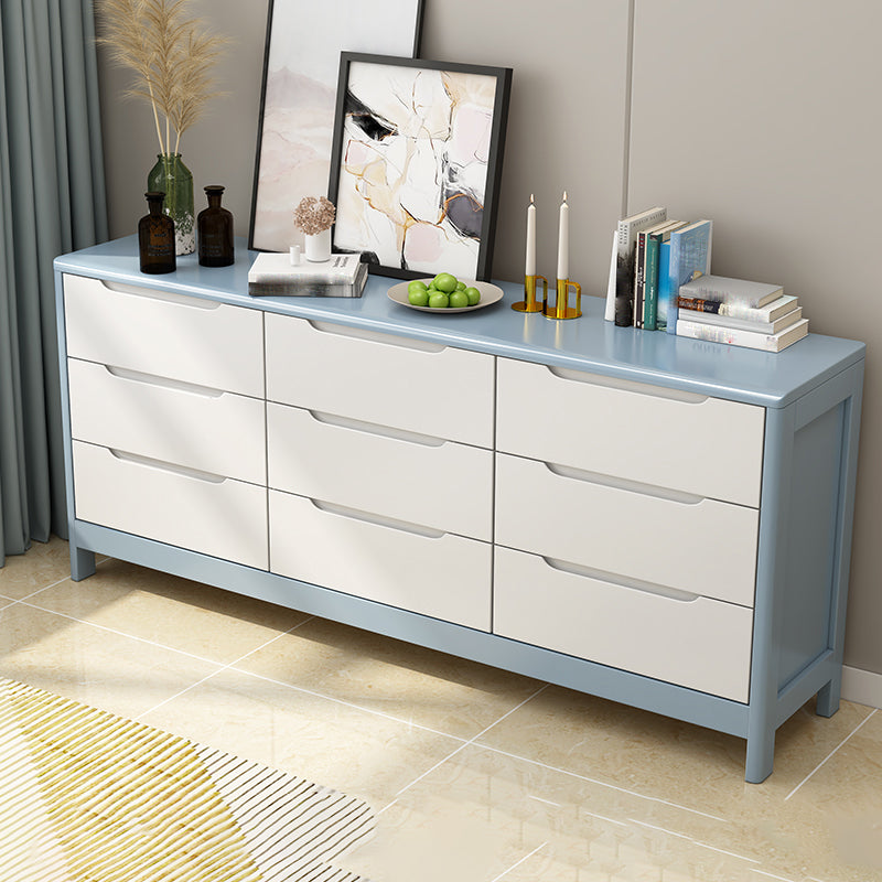 Contemporary Dresser Solid Wood Storage Chest Dresser with Drawers