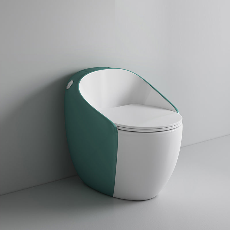 Contemporary Ceramic Toilet Bowl Floor Mount Urine Toilet with Seat for Washroom