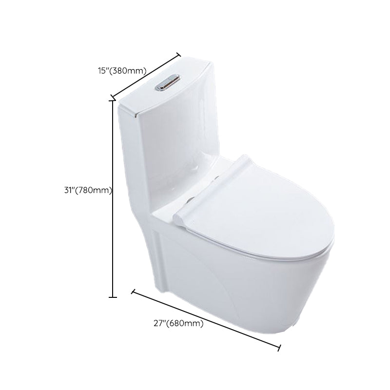 Contemporary White Ceramic Toilet Bowl Floor Mount Urine Toilet for Washroom