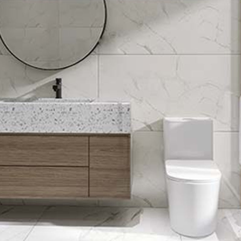 Contemporary White Ceramic Toilet Bowl Floor Mounted Urine Toilet for Washroom