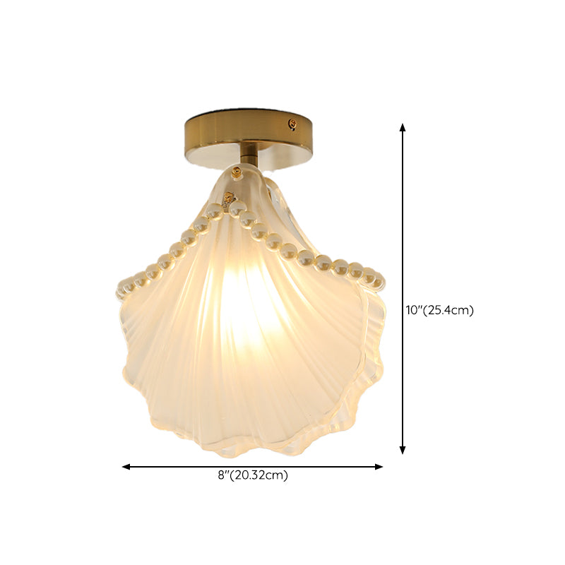Contemporary Flush Mount Light Creative Flush Mount Ceiling Light Fixture with Glass Shade