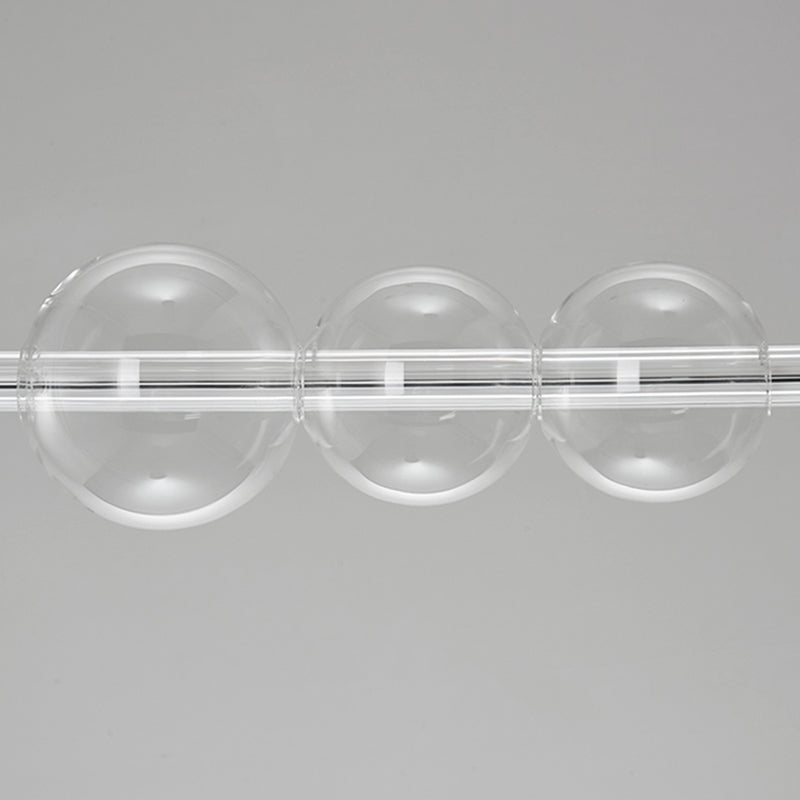 Clear Glass Ceiling Pendant Light Modern LED Kitchen Island Lighting Ideas