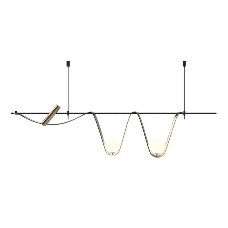 Modern Globe Shade Chandelier Lamp Glass Ceiling Pendant Light for Kitchen