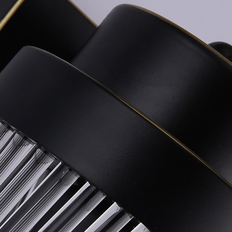 Crystal Cylinder Shape Wall Lighting Modern Style 2 Lights Wall Light Sconce