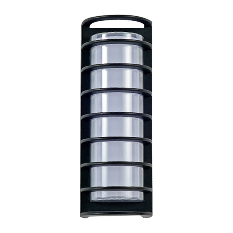 Simple Black Wall Sconce Fixture Half-Cylinder Outdoor Sconce Light