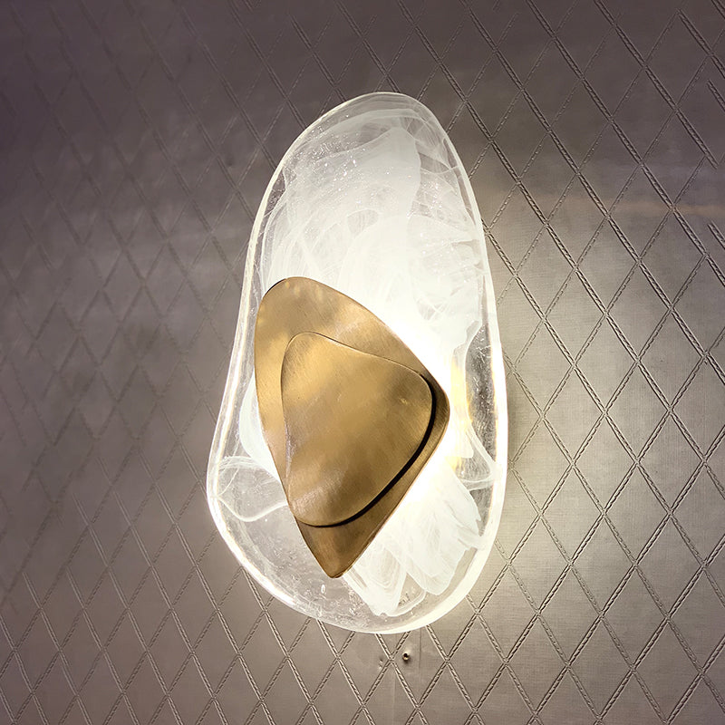 Crystal Shade Wall Lighting Ideas Modern 1-Light Wall Lighting for Bedroom