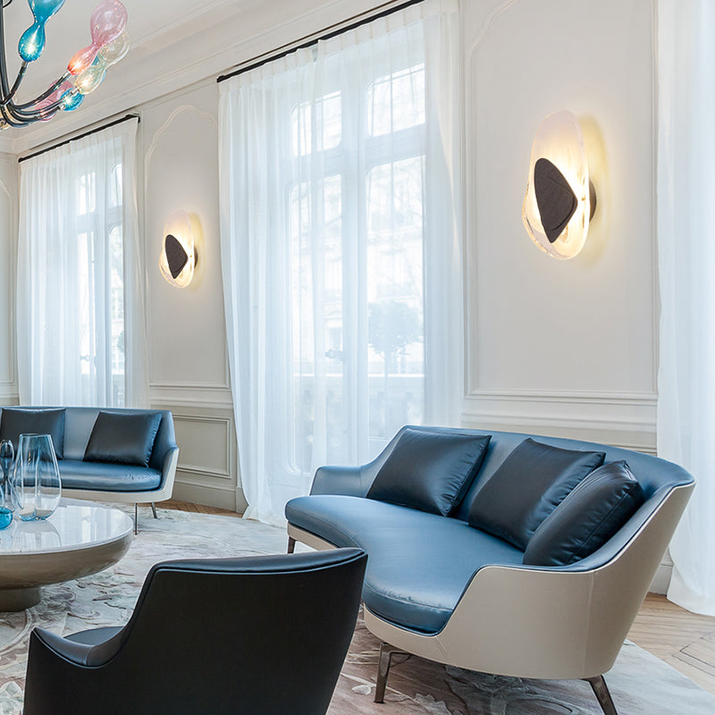 Crystal Shade Wall Lighting Ideas Modern 1-Light Wall Lighting for Bedroom