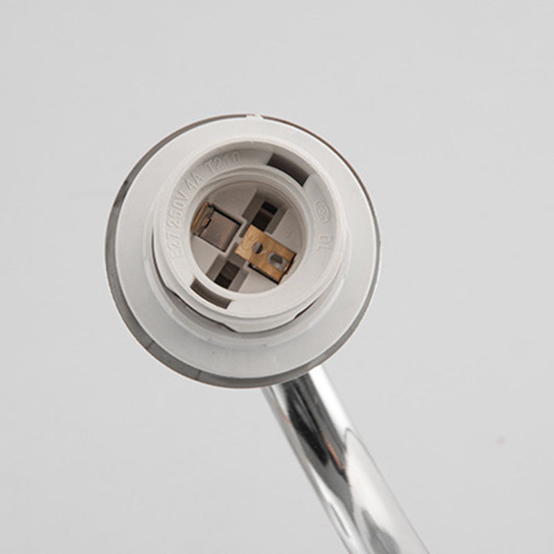 White Modern Metal Wall Sconce Geometric Shape Wall Light with Glass Shade for Living Room