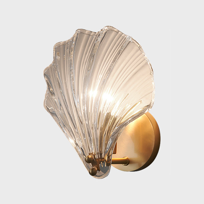 Creative Wall Light Fixture Nordic Wall Light Sconce with Glass Shade for Bedroom
