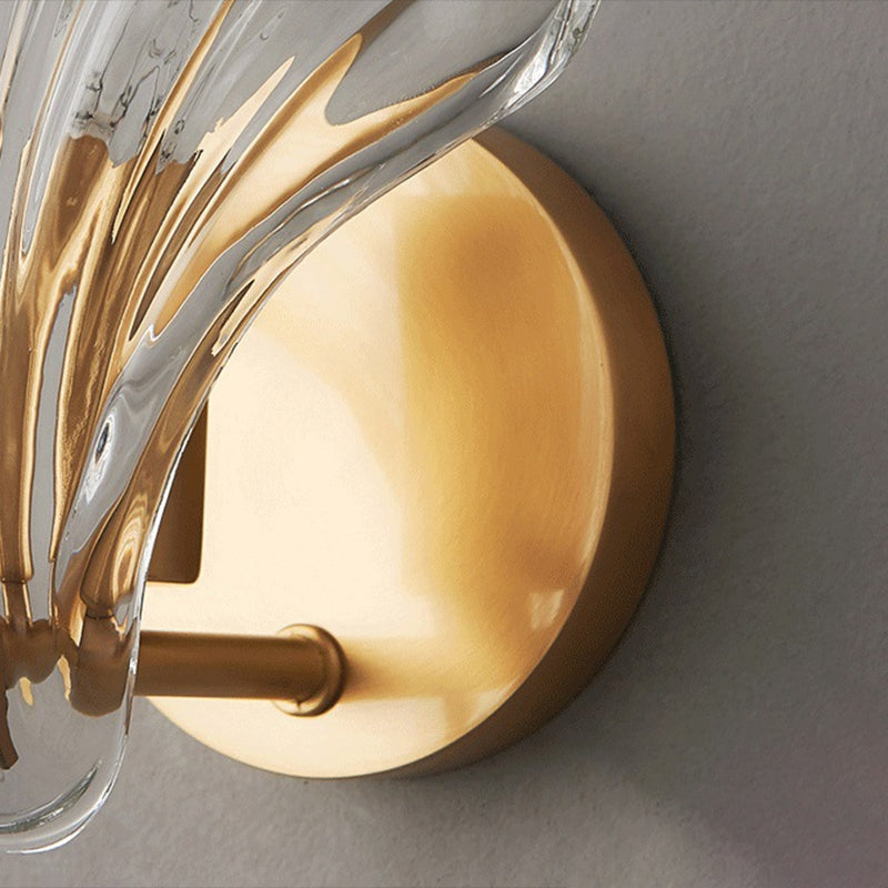 Creative Wall Light Fixture Nordic Wall Light Sconce with Glass Shade for Bedroom