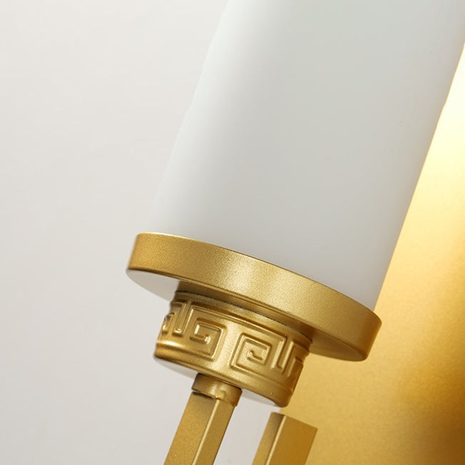 Contemporary Vanity Lights Milky Glass Vanity Wall Light Fixture for Bathroom