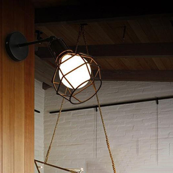 Metallic 1-Light Wall Lamp Modern Wall Vanity Lights for Washroom