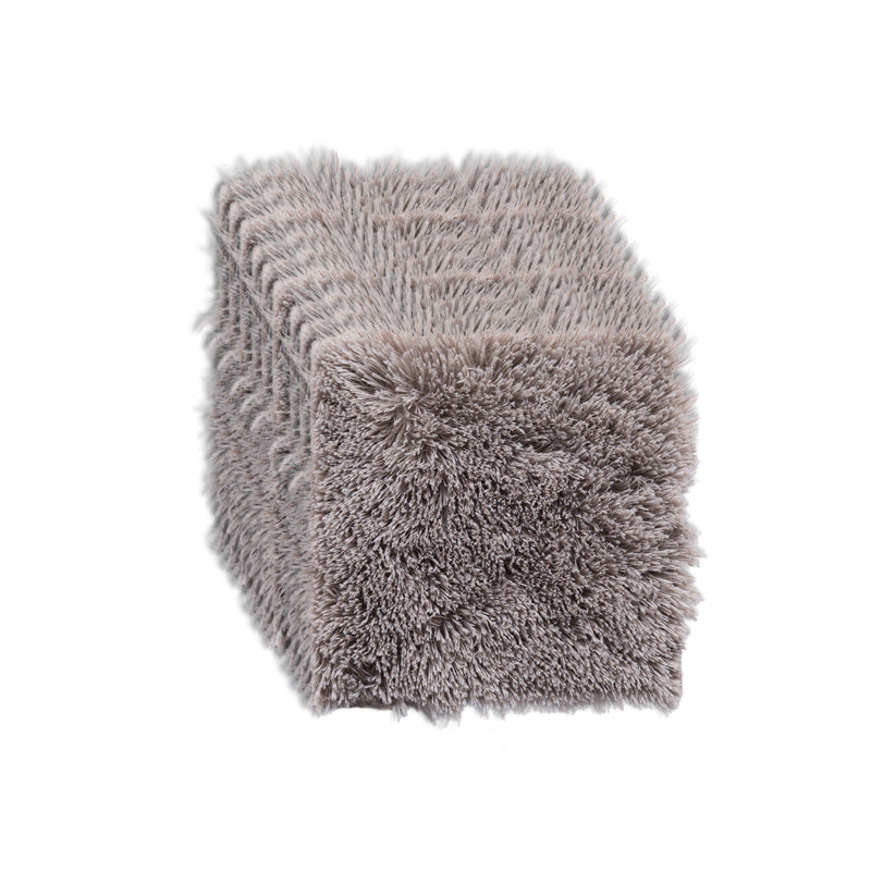 Modern Carpet Tiles Interlocking Color Block Shag Carpet Tiles