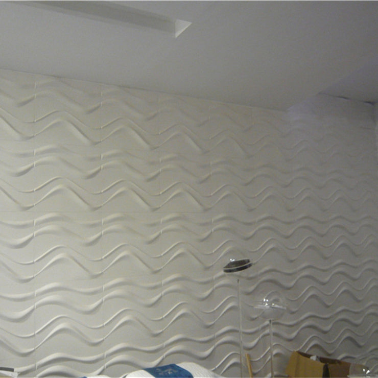 Modern Wall Paneling 3D Print Waterproof Peel and Stick Wall Panel