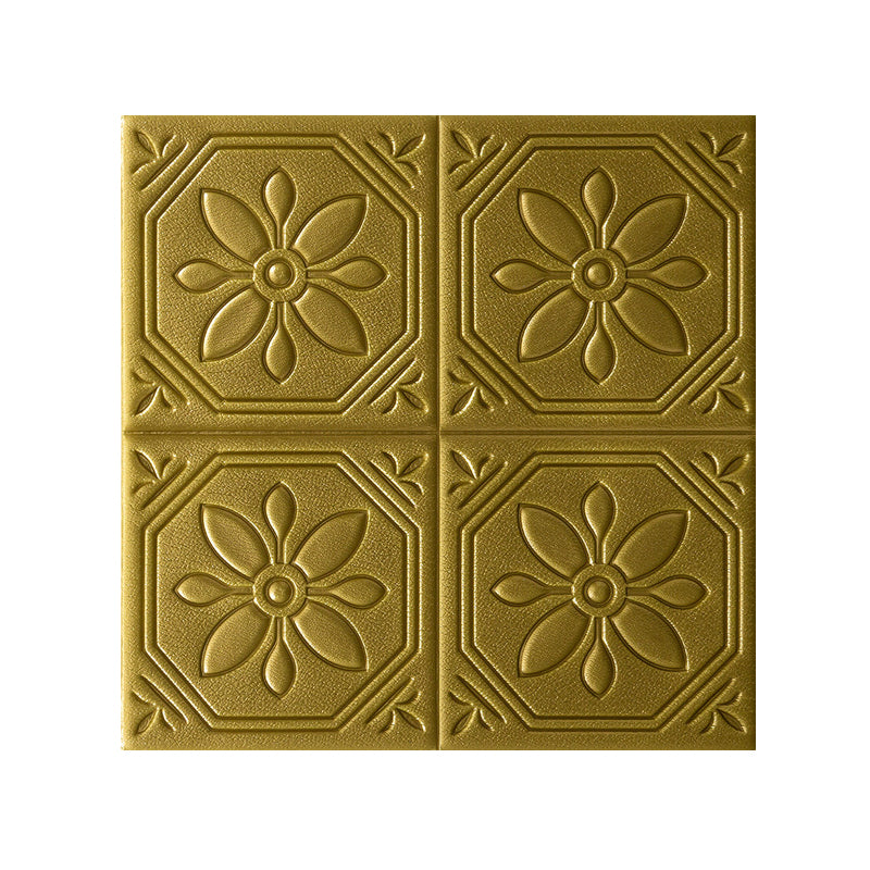 Modern Wall Panel Floral 3D Print Peel and Stick Waterproof Wall Panels