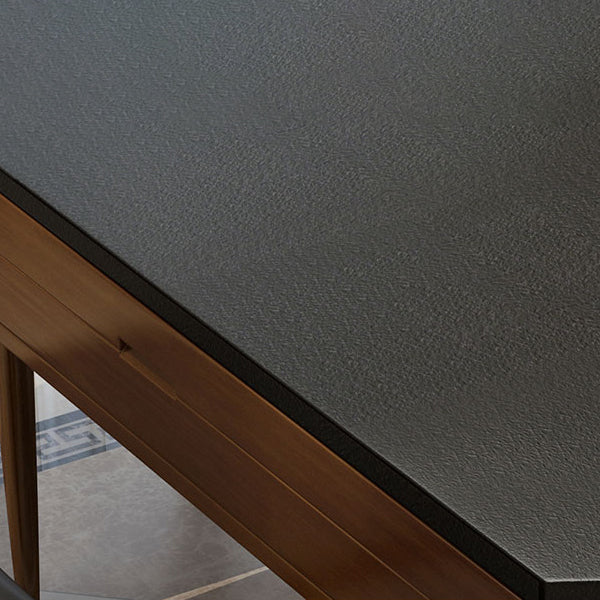 Kitchen Contemporary Dinner Table 4 Legs Extendable Dining Table