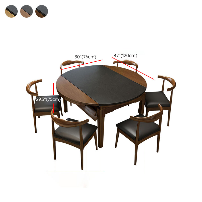 Kitchen Contemporary Dinner Table 4 Legs Extendable Dining Table