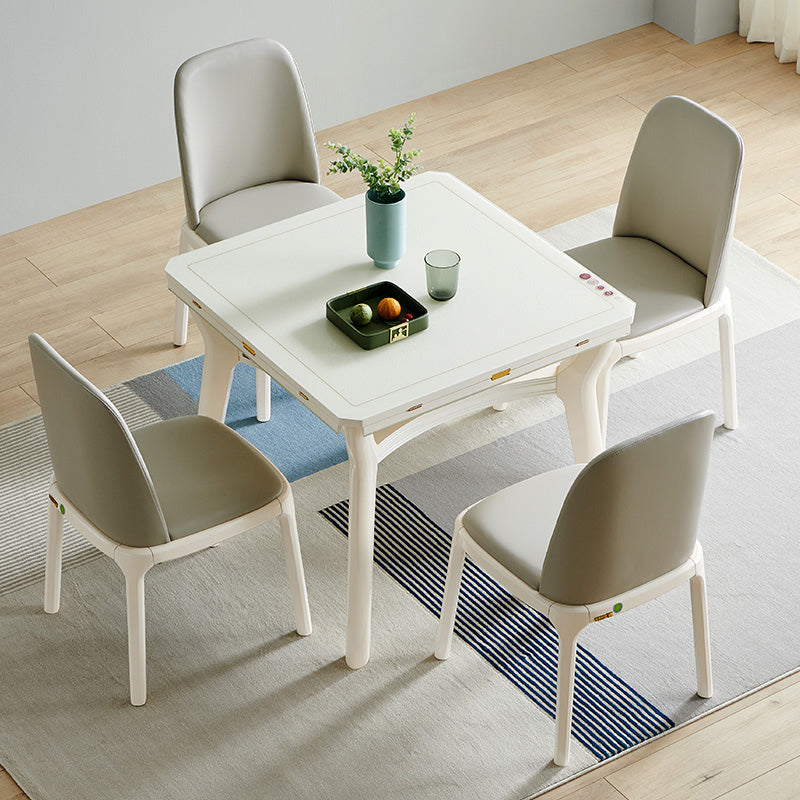 Contemporary Kitchen Dinner Table Extendable 4 Legs Dining Table