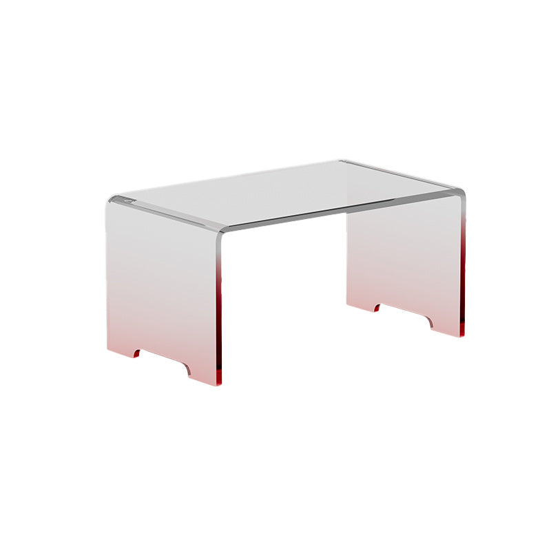 9" Wide Glam Corner Table Acrylic Rectangular Accent Side Table