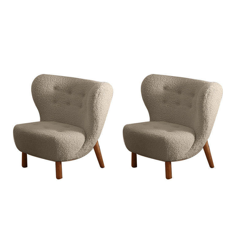Basic Four Leg Lounge Chair Fixed Back Side Chair for Living Room