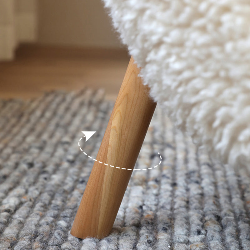 Basic Four Leg Lounge Chair Fixed Back Side Chair for Living Room