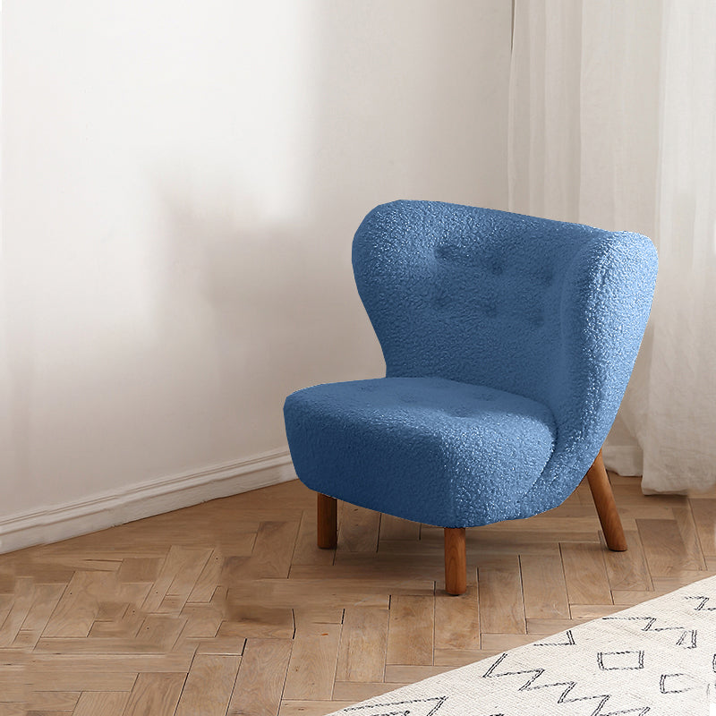 Basic Four Leg Lounge Chair Fixed Back Side Chair for Living Room