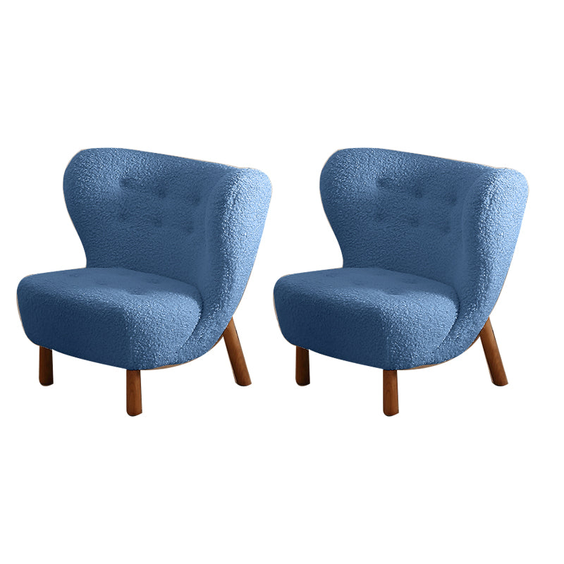 Basic Four Leg Lounge Chair Fixed Back Side Chair for Living Room
