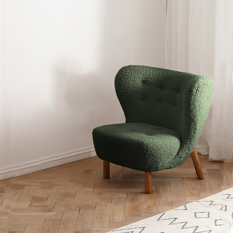 Basic Four Leg Lounge Chair Fixed Back Side Chair for Living Room