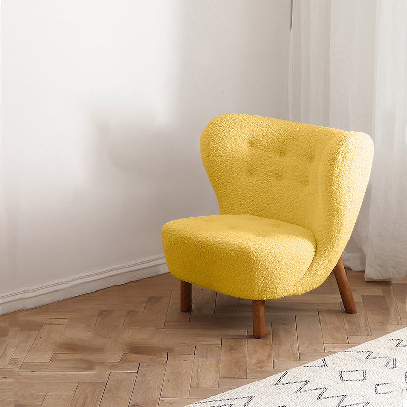 Basic Four Leg Lounge Chair Fixed Back Side Chair for Living Room